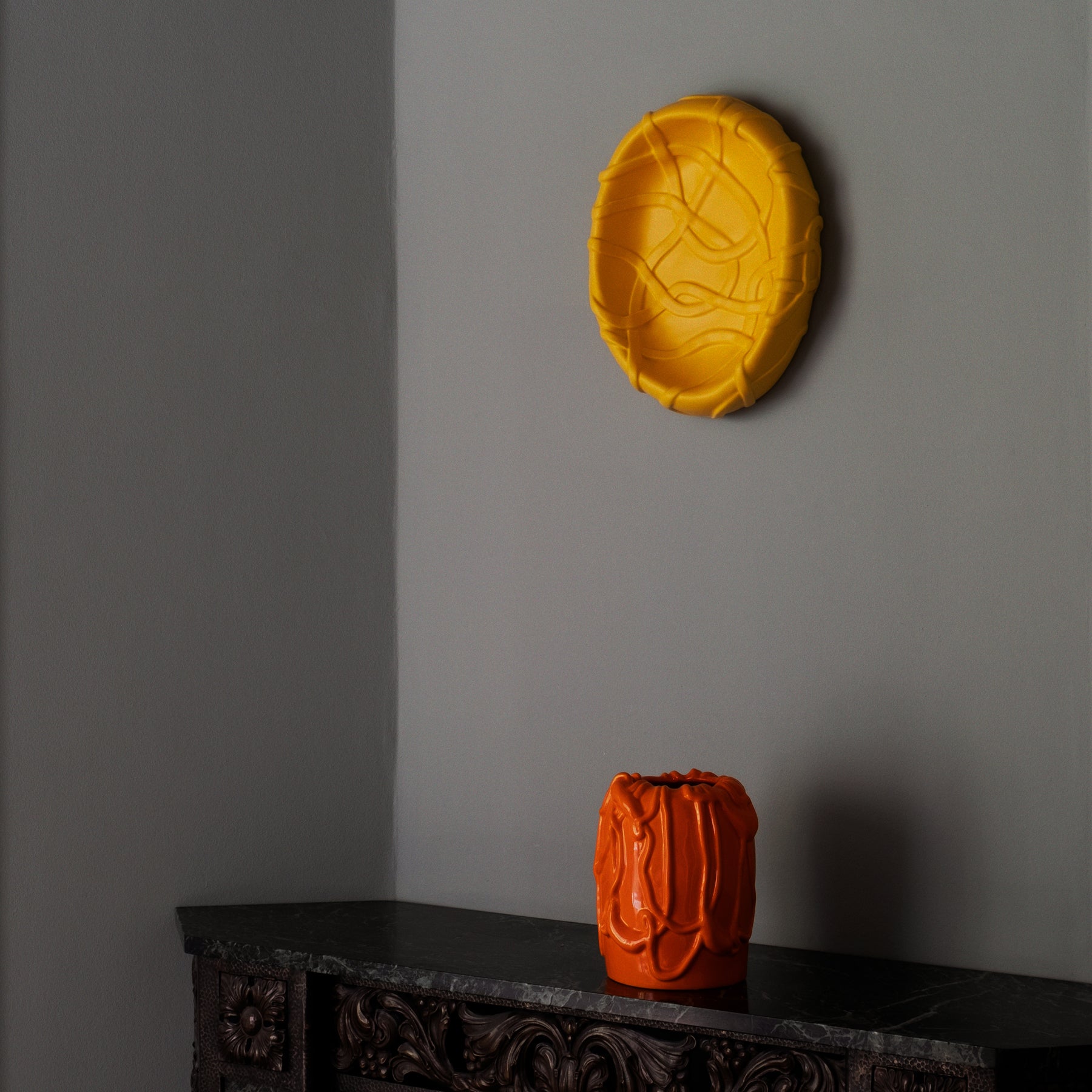Freesia Centerpiece Plate - Draped Edge Design - Image 3
