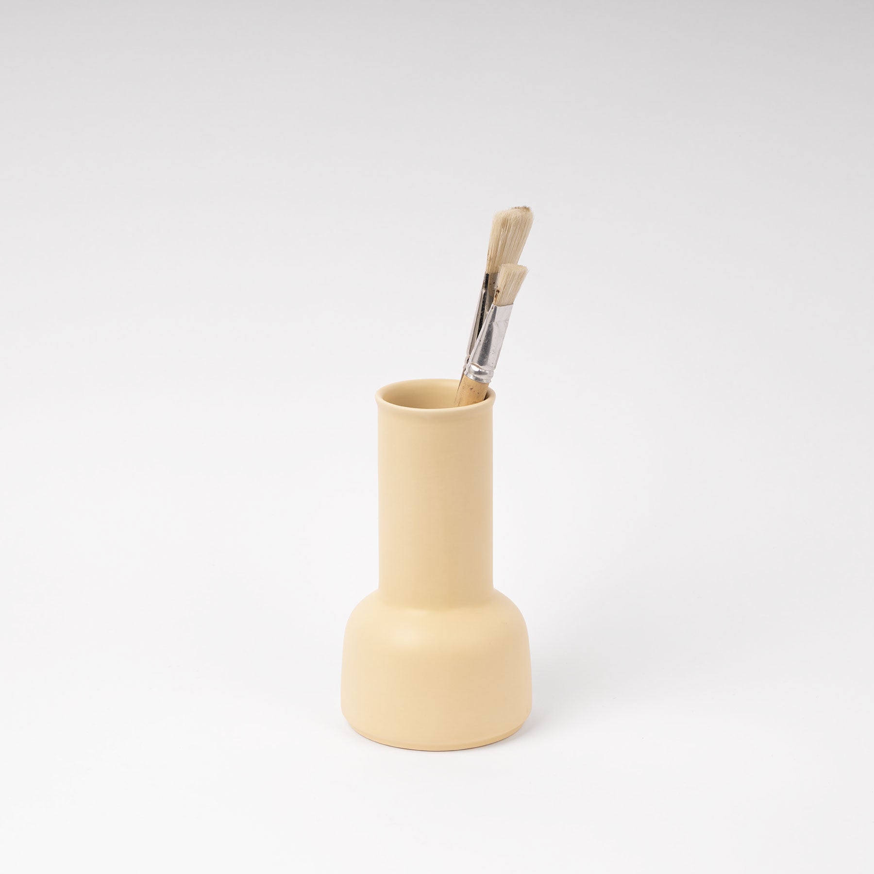 Soft Yellow Narrow-Neck Carafe - Modern Table Pitcher - Image 3