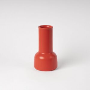 Strong Coral Sculptural Carafe - Tall-Neck Ceramic Pitcher